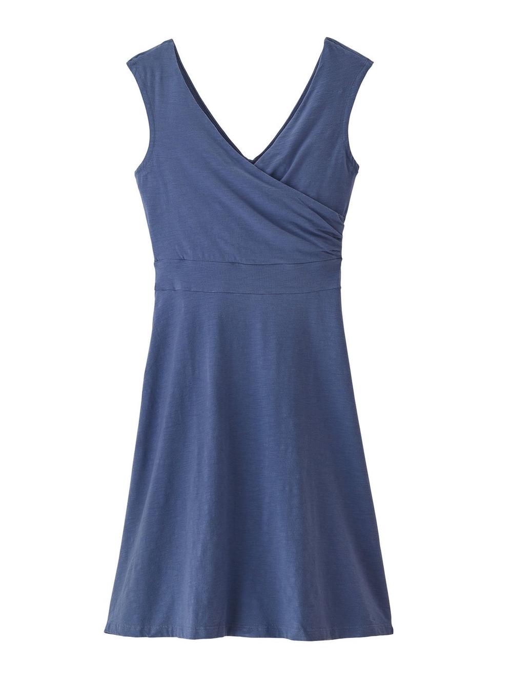 Patagonia Porch Song Sleeveless Blue V-Neck Wrap Dress
